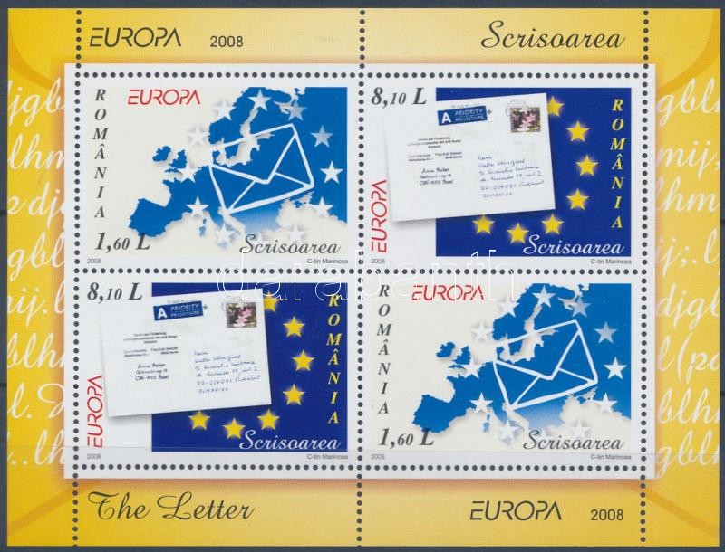 Europa CEPT: Letter block, Europa CEPT: Levél blokk