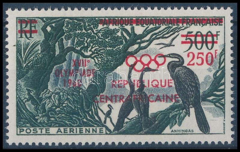 Nyári Olimpia, Róma felülnyomott bélyeg, Summer Olympics overprinted stamp