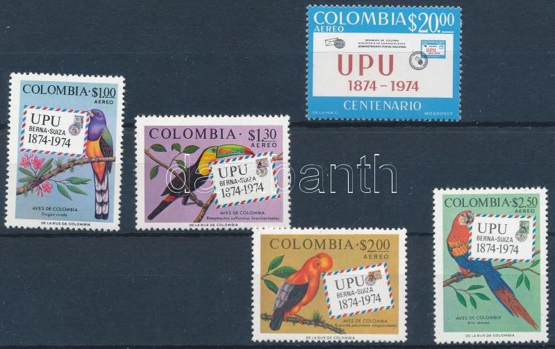 100 éves az UPU bélyeg + sor, 100th anniversary of UPU stamp + set
