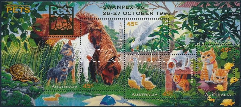 Állatok bélyegkiállítás blokk, Stamp exhibition - Animals block