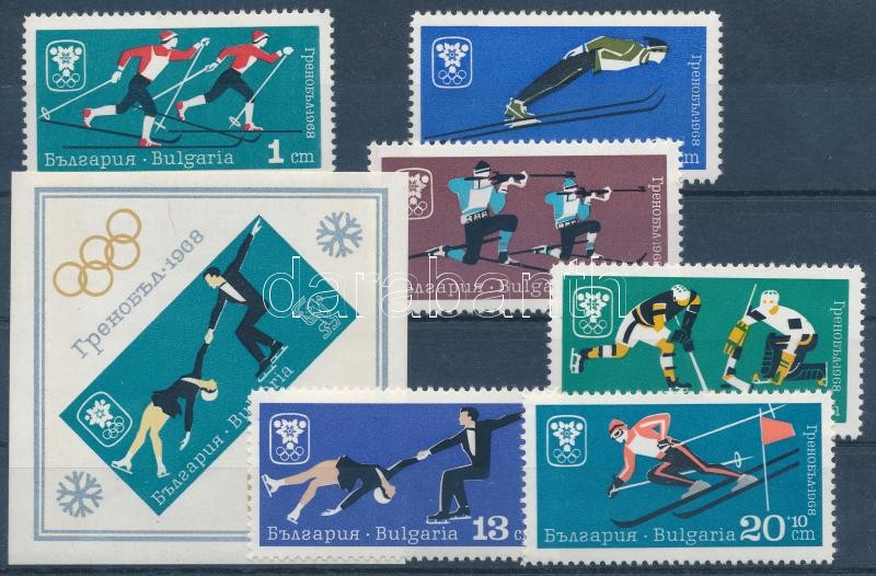 Winter Olympics set + block, Téli olimpia sor + blokk