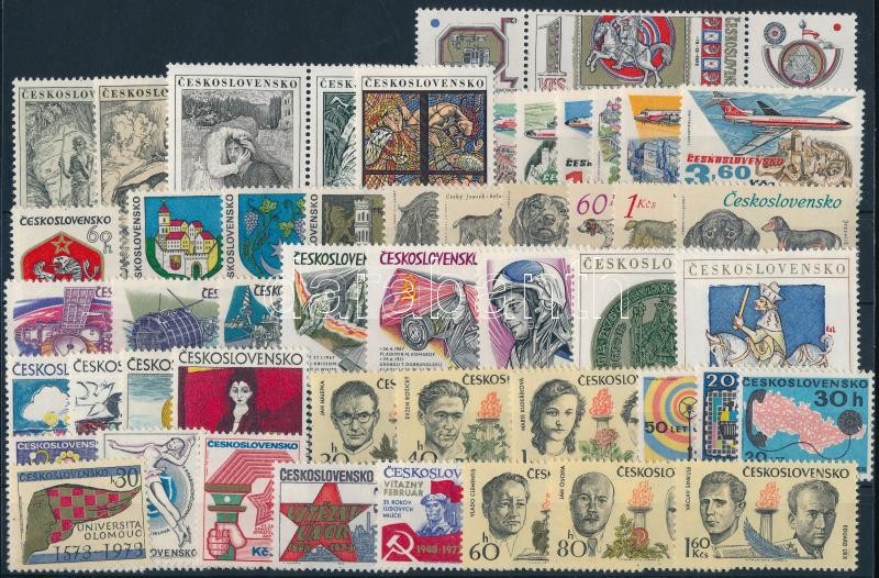 50 stamps, 50 klf  bélyeg, csaknem a teljes évfolyam kiadásai
