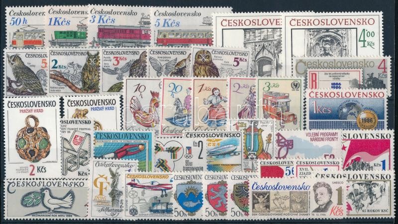 36 stamps, 36 klf bélyeg, csaknem a teljes évfolyam kiadásai