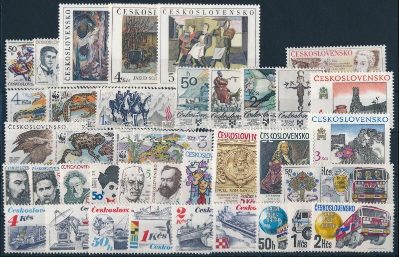 38 stamps, 38 klf bélyeg, csaknem a teljes évfolyam kiadásai