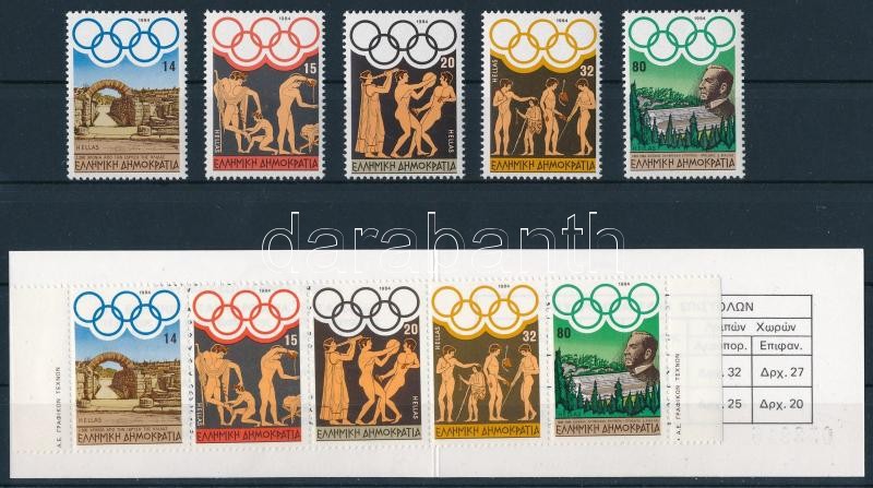 Summer Olympics: Los Angeles set + stamp booklet, Nyári olimpia: Los Angeles sor + bélyegfüzet