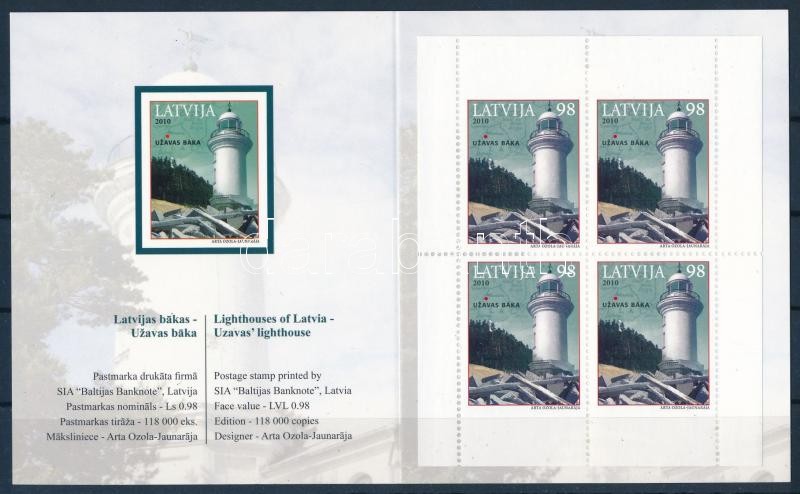 Lighthouse stamp booklet, Világítótorony bélyegfüzet
