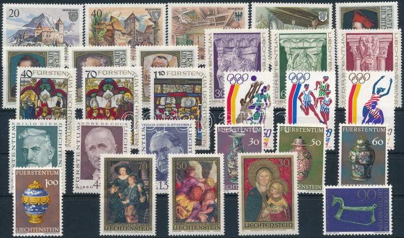 28 db bélyeg, közte sorok, 28 stamps and sets