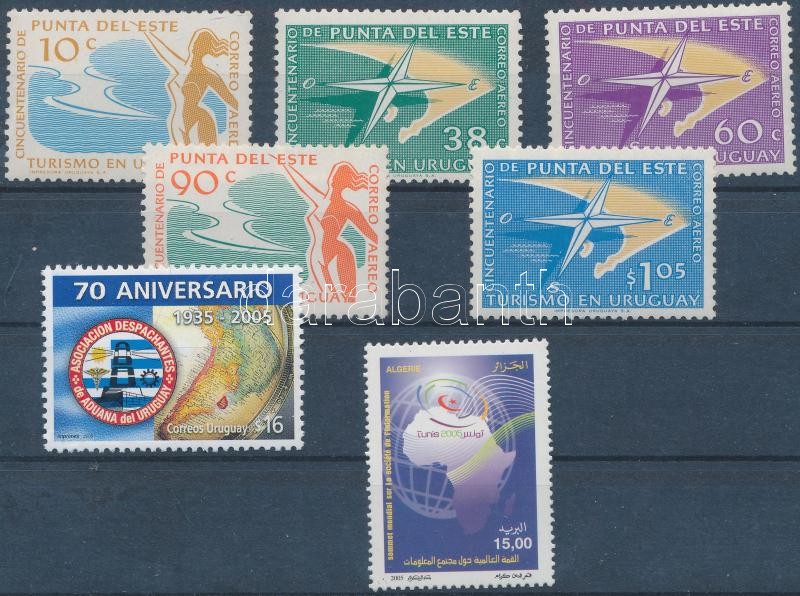 1959-2005 2 klf sor + 1 önálló érték, 1959-2005 2 diff sets + 1 stamp