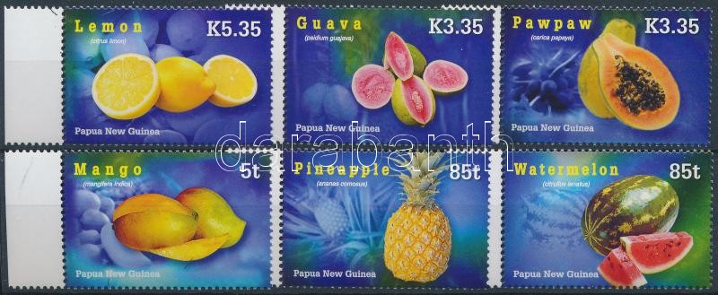 Trópusi gyümölcsök ívszéli sor, Tropical fruits margin set