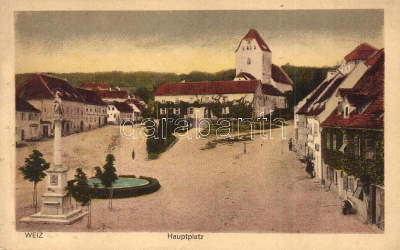 Weiz, Hauptplatz / main square, monument