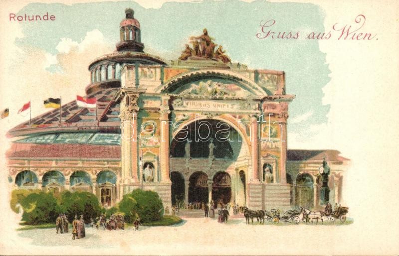 Vienna, Wien; Rotunde. litho