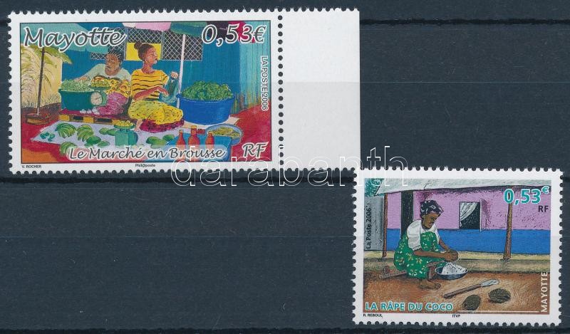2 stamps, 1 with margin, 2 klf érték