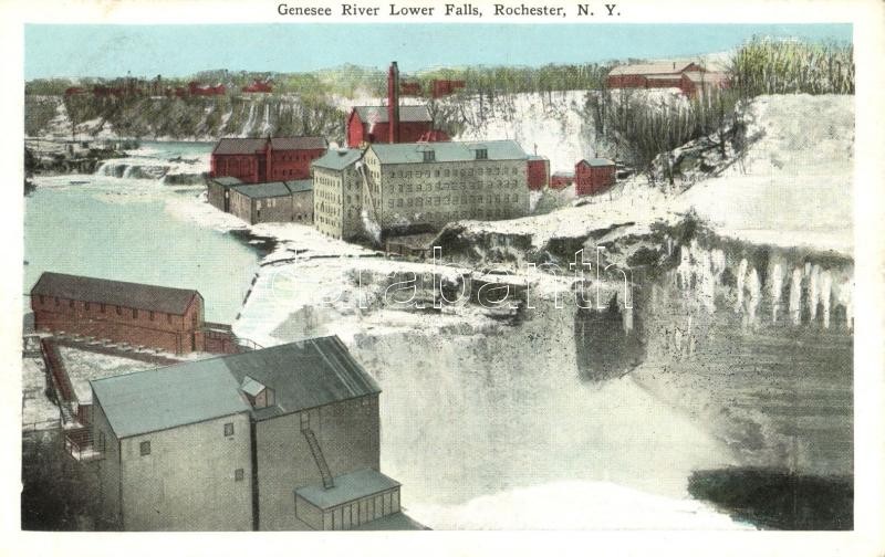 Rochester (New York), Genesee River Lower Falls in winter