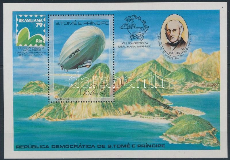Rowland Hill; International stamp exhibition: BRASILIANA block, Rowland Hill; Nemzetközi bélyegkiállítás: BRASILIANA blokk