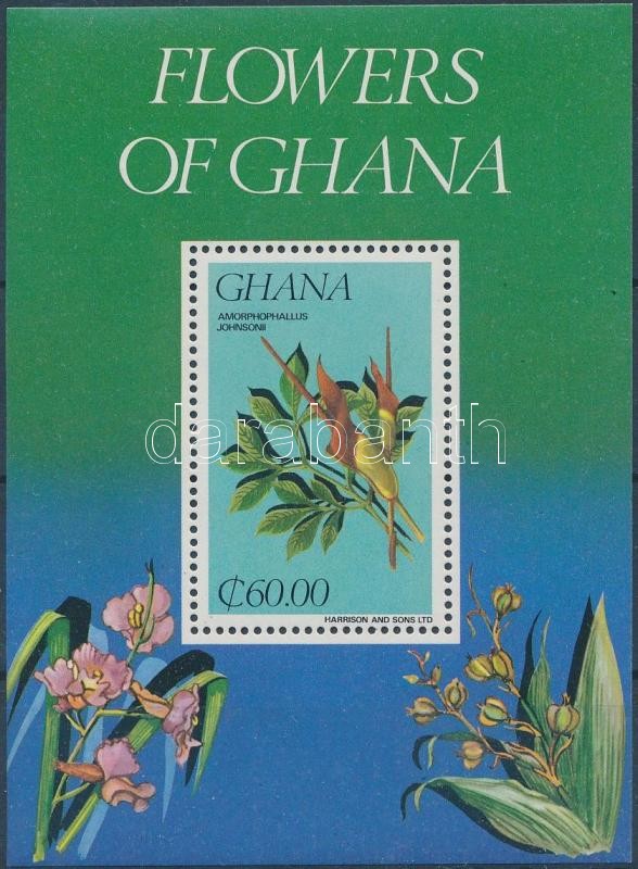 Belföldi növényzet blokk, Flowers of Ghana block