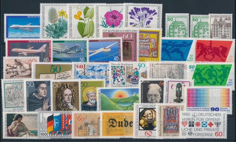 36 klf bélyeg, csaknem a teljes évfolyam kiadásai, 36 stamps, almost complete year