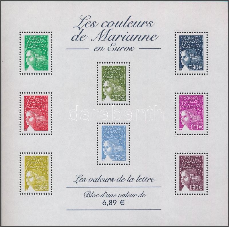 Definitive stamps on minisheet, Forgalmi bélyegek kisívben