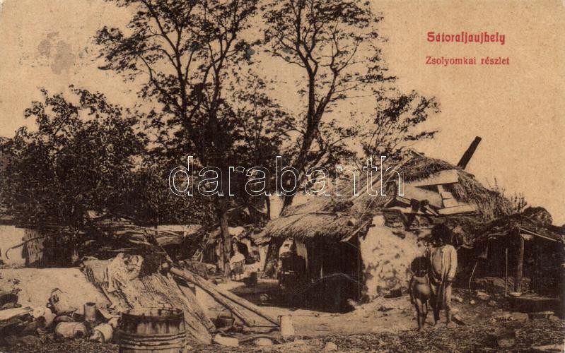 Sátoraljaújhely, Zsolyomkai részlet, cigány putri, kunyhó | Darabanth Kft.