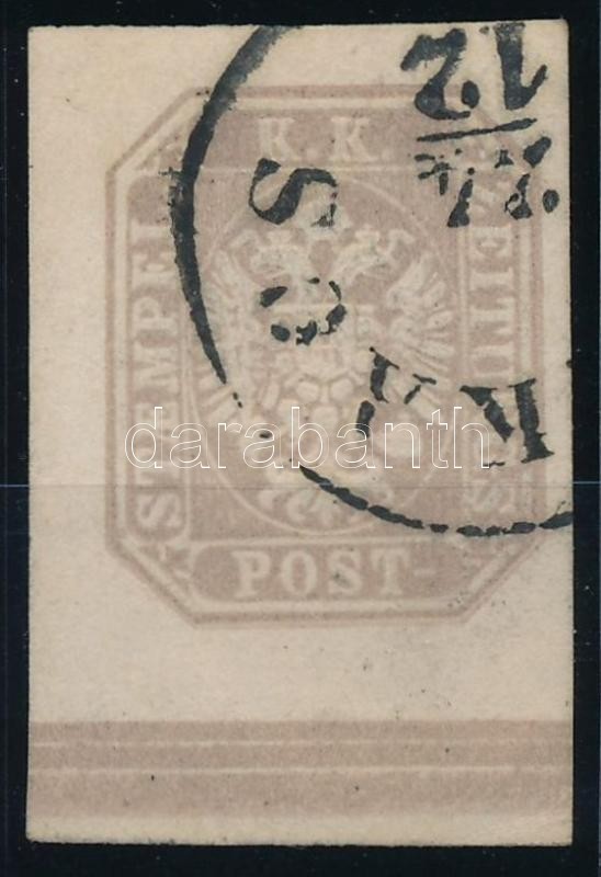 Greybrown Newspaper stamp margin piece 