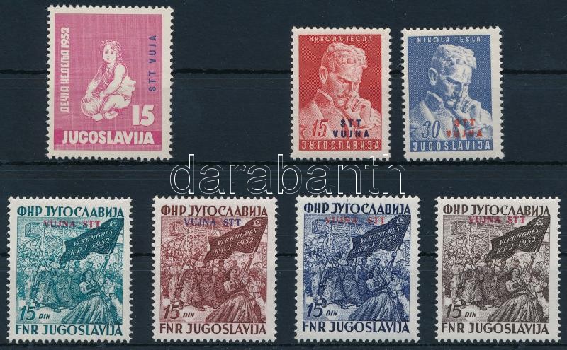 1952-1953 2 sor és egy önálló bélyeg, 1952-1953 2 set and one stamp