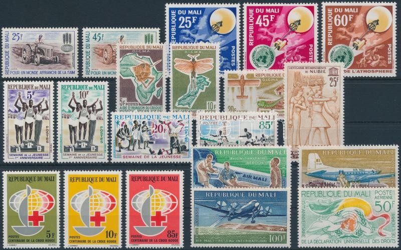 1963-1964 6 db sor + 1 db bélyeg, 1963-1964 6 sets + 1 stamp