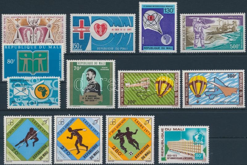 1971-1973 2 sets + 8 diff. stamps, 1971-1973 2 db sor + 8 db bélyeg