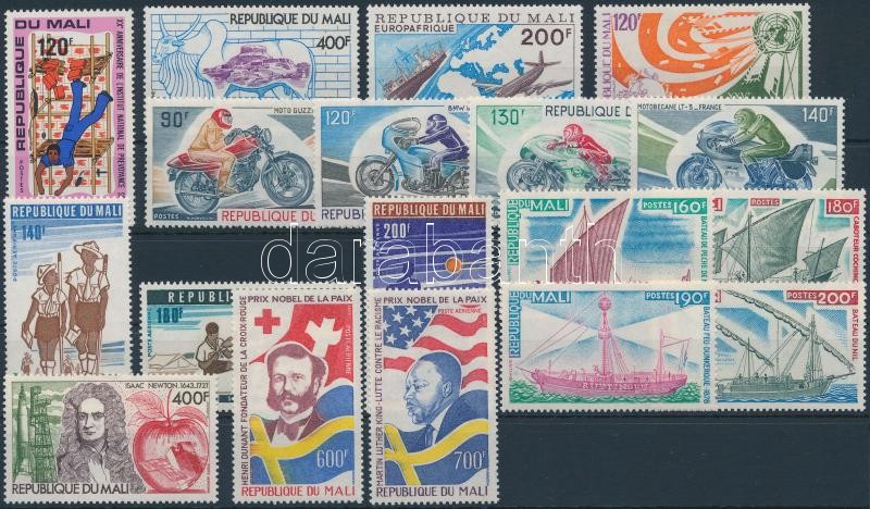 1976-1977 4 db sor + 5 db bélyeg, 1976-1977 4 sets + 5 diff. stamps