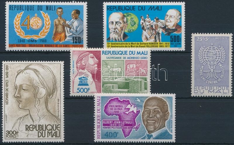 1976-1988 6 diff. stamps, 1976-1988 6 db bélyeg