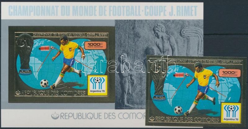 Sport; labdarúgás bélyeg + blokk, Sports; football stamp + block