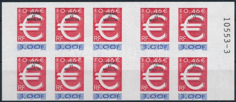 Definitive overprinted self-adhesive stamp booklet, Forgalmi felülnyomott öntapadós bélyegfüzet