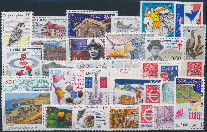 1997-1999 1 set + 25 diff individual stamps, 1997-1999 1 sor + 25 klf önálló érték