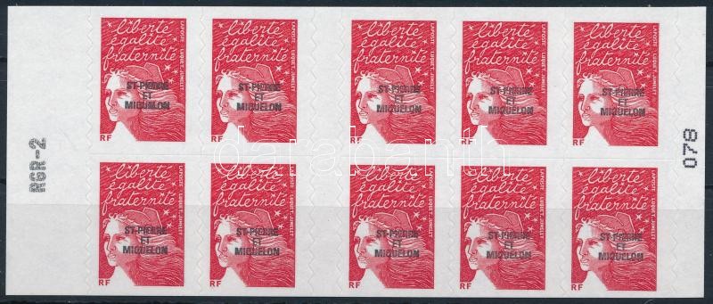 Definitive self-adhesive stamp booklet, Forgalmi öntapadós bélyegfüzet