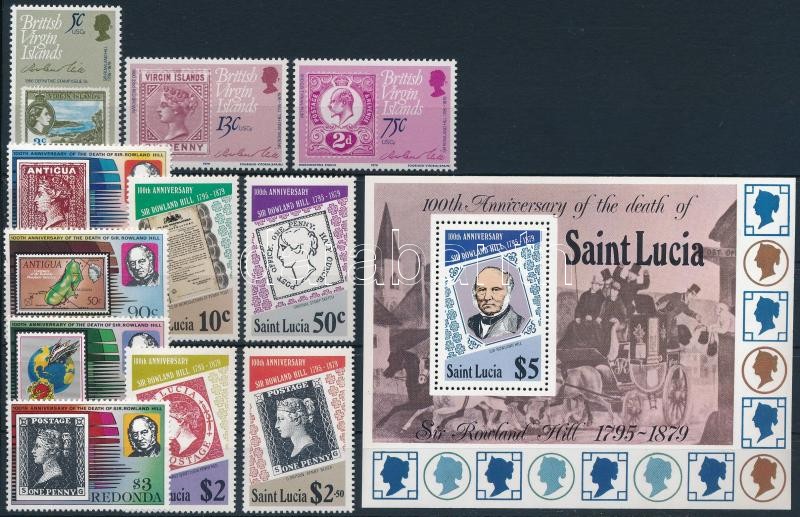 1979-1980 Stamp 5 sets + 2 blocks, 1979-1980 Bélyeg motívum 5 db klf sor + 2 blokk