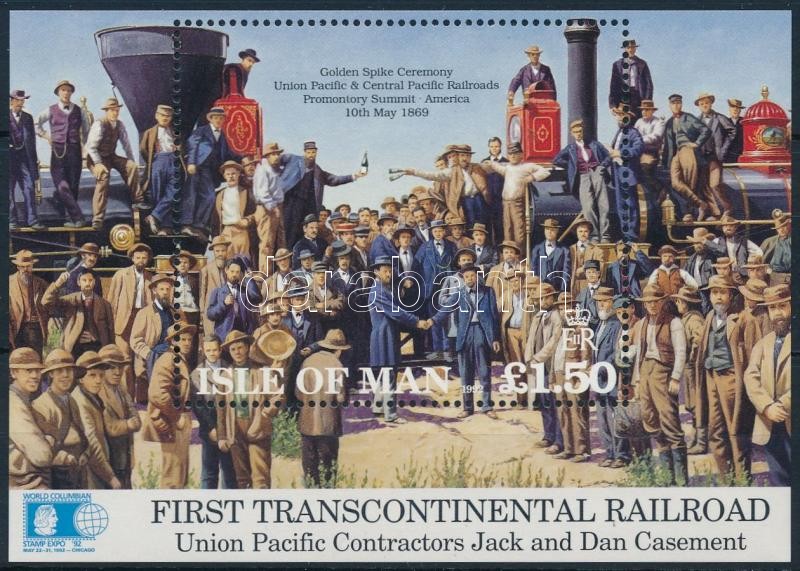 Az első transzkontinentális vasút Amerikában blokk, The first transcontinental railroad in America block