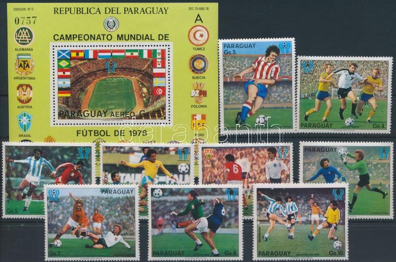 Football World Cup set + block, Labdarúgó VB sor + blokk