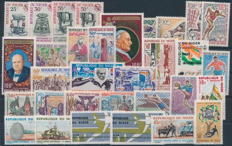 1965-1966 6 klf sor + 10 klf önálló érték, 1965-1966 6 sets + 10 stamps