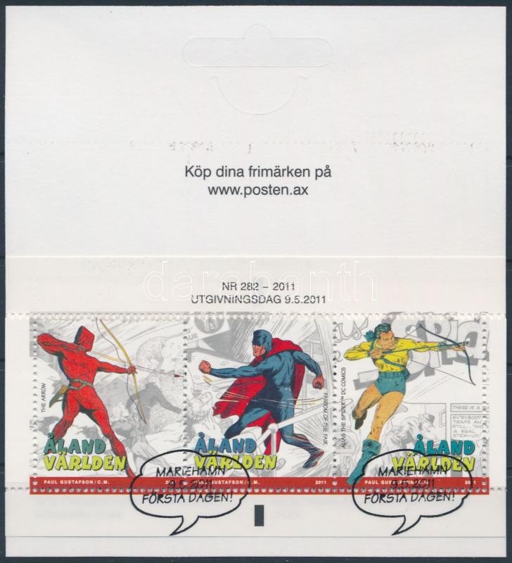 Comic book heroes stamp booklet, Képregény hősök bélyegfüzet