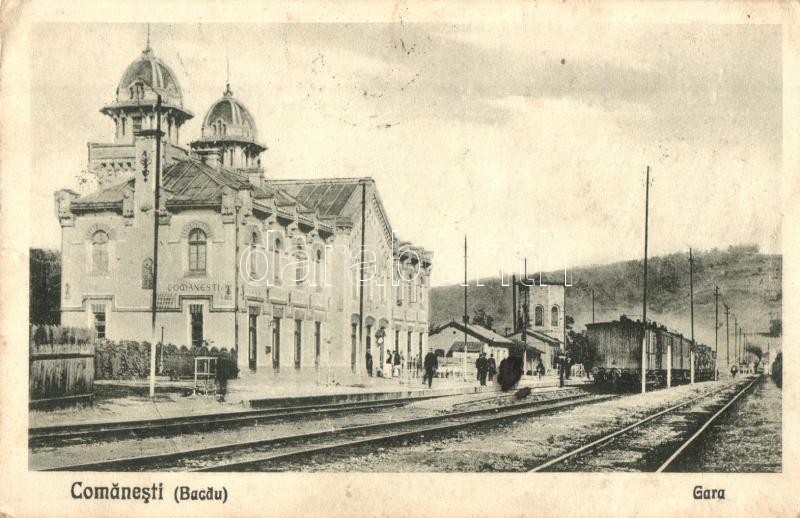 Comanesti, Kománfalva (Moldva, Bacau); Gara / Bahnhof / railway | Darabanth Auctions Co., Ltd.