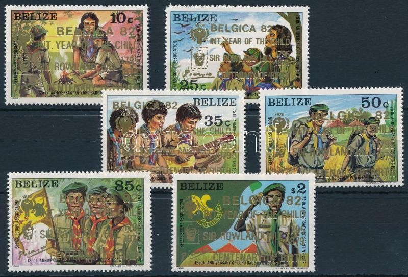 Nemzetközi bélyegkiállítás, BELGICA sor, International Stamp Exhibition, BELGICA set