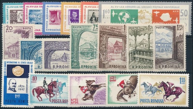 1963-1964 3 sets + 1 stamp, 1963-1964 3 klf sor + 1 önálló érték