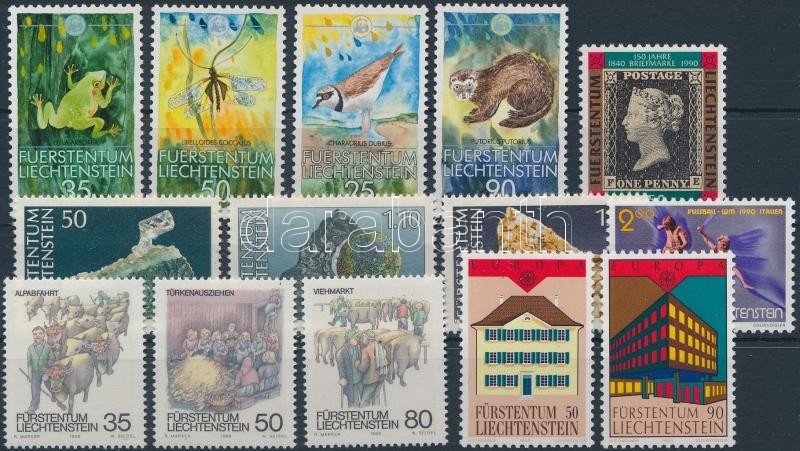 1989-1990 4 db klf sor + 2 bélyeg, 1989-1990 4 diff. sets + 2 stamps
