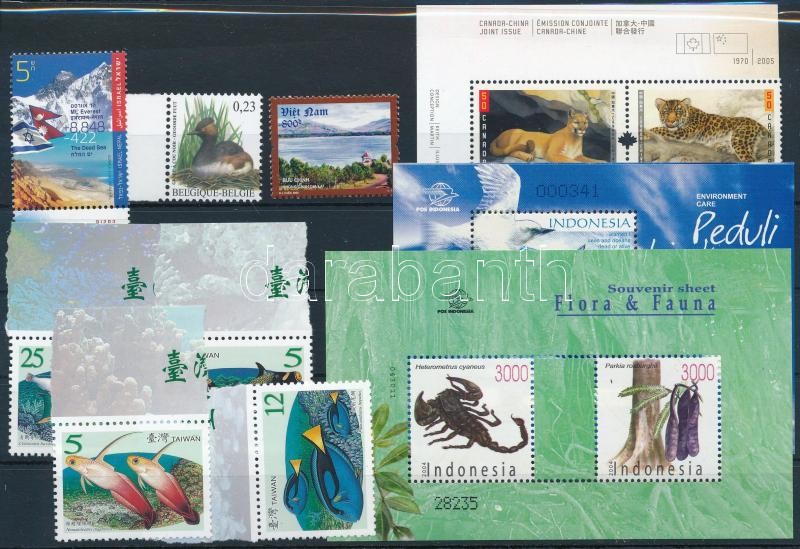 Flora and fauna 2004-2012 1 set + 1 pair + 3 stamps + 2 blocks, Élővilág motívum 2004-2012 1 sor + 1 pár + 3 klf önálló érték + 2 klf blokk
