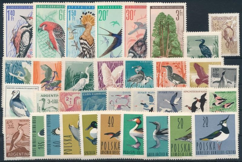 Bird 1959-1969 5 sets + 3 stamps, Madár motívum 1959-1969 5 klf sor + 3 klf önálló érték