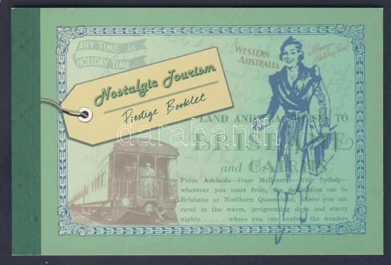 Idegenforgalom a 30-as években, régi plakátok bélyegfüzet, Tourism stamp booklet, Fremdenverkehrsplakate der 1930er Jahre, Stamp-Heftchen