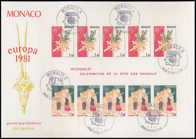 Europa CEPT block FDC, Europa CEPT blokk FDC-n