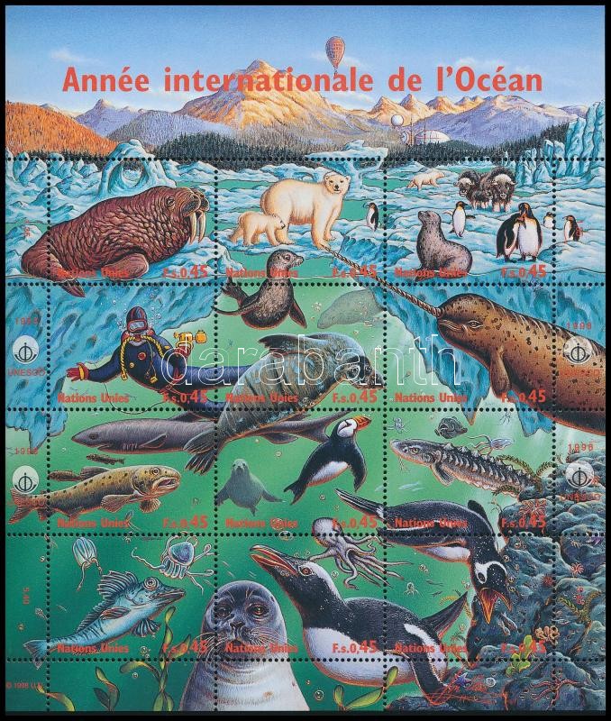 Year of the Oceans mini sheet, Óceánok éve kisív