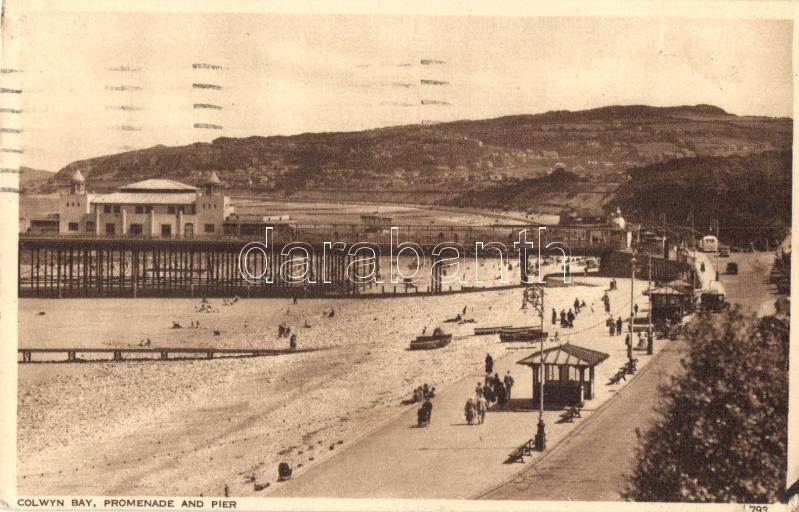 Colwyn Bay, promenade and pier