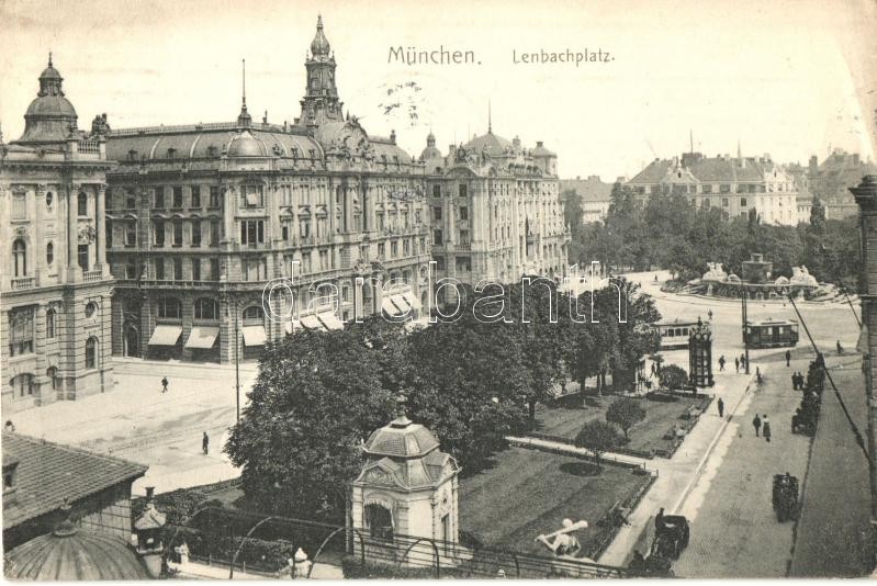 München, Lenbachplatz / square, tram