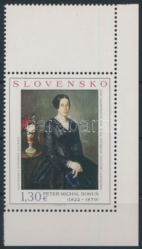 Festmény ívsarki bélyeg, Painting corner stamp