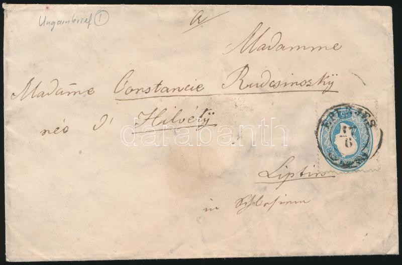 ~1862 15kr on cover 